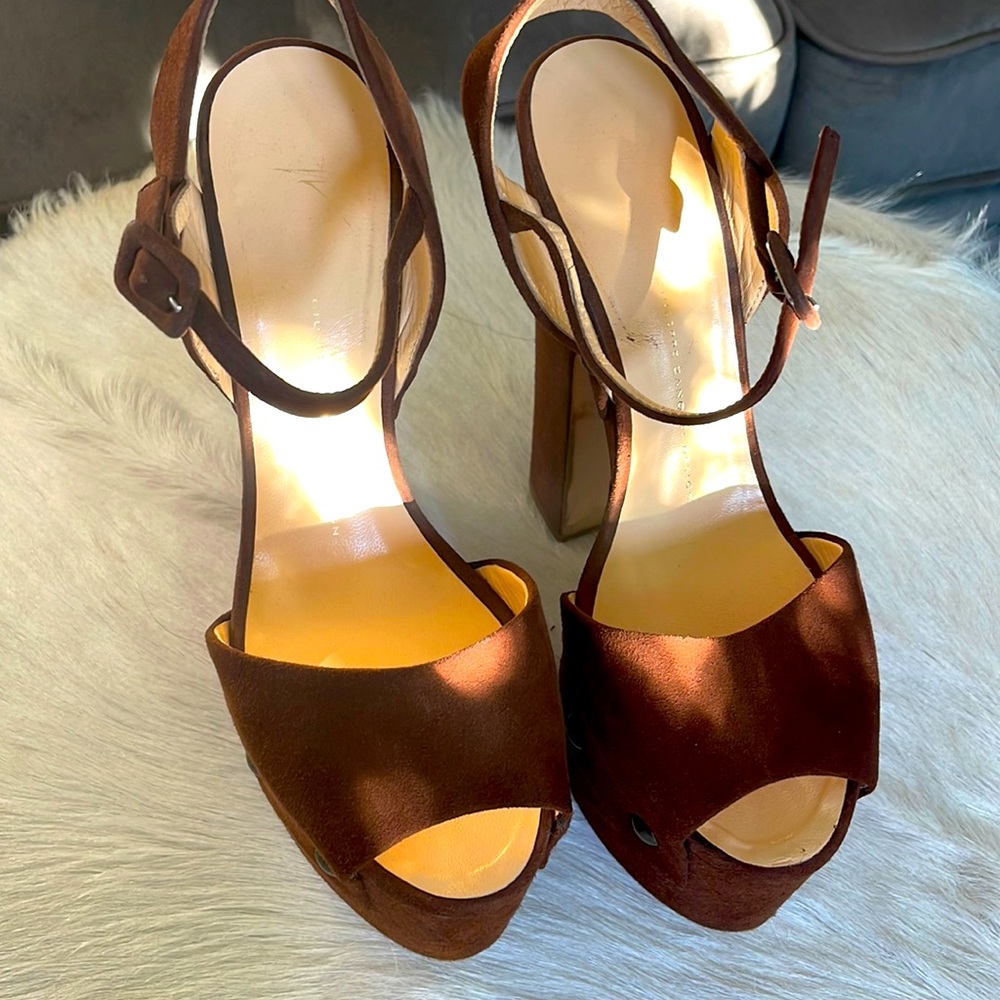 Giuseppe Zanotti platform suede shoes